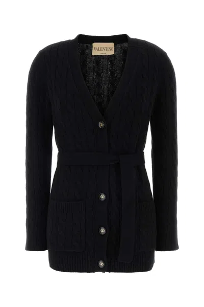 Valentino Garavani Cashmere Cardigan In Black