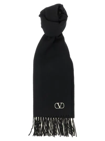 Valentino Garavani Cashmere Scarf In Black