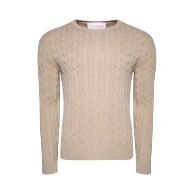 Pre-owned Valentino Garavani Cashmere Sweater 'light Camel' | Tan | Men's Size Xl