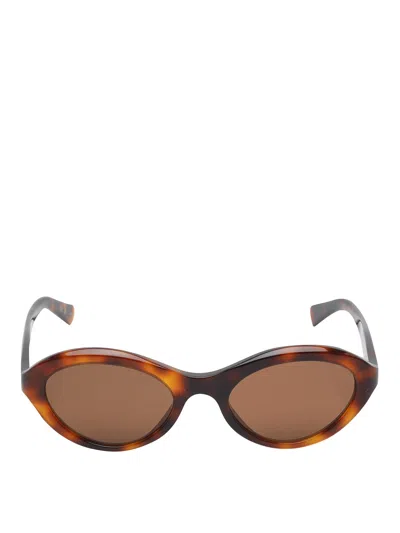 Valentino Garavani Cat-eye Sunglasses In Brown