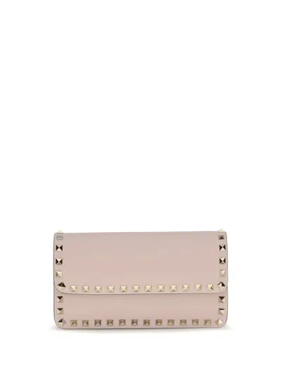 Valentino Garavani Chain Wallet In Pink