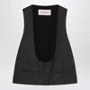 Valentino Charcoal Grey Vest In Wool Men