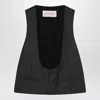 Valentino Charcoal Grey Vest In Wool Men