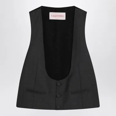VALENTINO VALENTINO GARAVANI CHARCOAL VEST IN