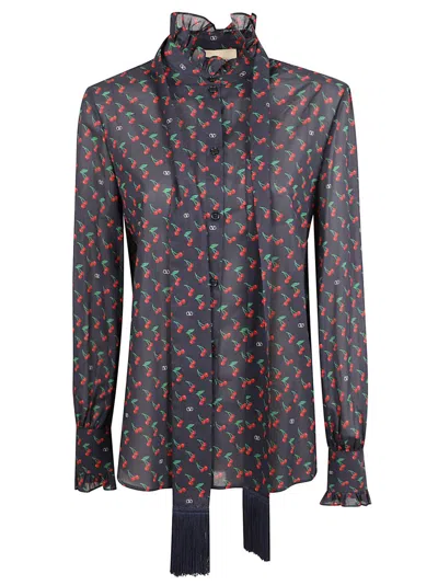 Valentino Garavani Cherry Print Shirt In Multi