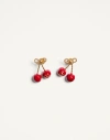 Valentino Orecchini In Metallo Bicolor  Donna In Antique Brass/red