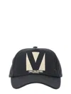 Valentino Chez  Baseball Cap In Black