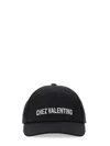 Valentino Chez  Cotton Baseball Cap With Embroidery