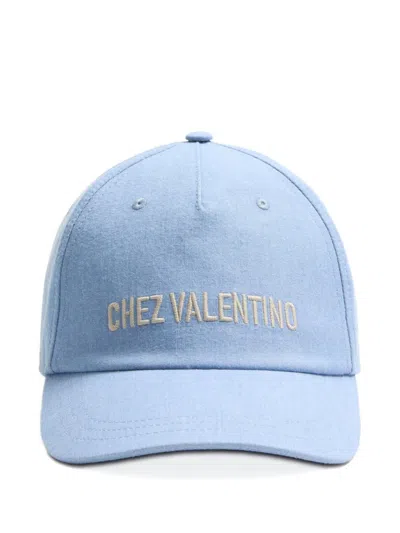 Valentino Garavani Chez Valentino Baseball Cap In Blue