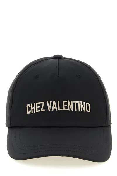 Valentino Garavani 'chez Valentino' Cap In Black