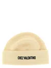 Valentino Garavani Chez  Cotton And Wool Beanie In Gold