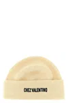 Valentino Garavani Chez  Cotton And Wool Beanie In Pink