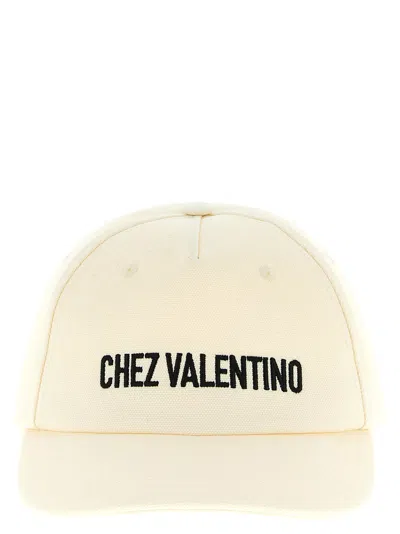 Valentino Garavani Chez Valentino Baseball Cap In White