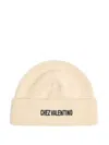 Valentino Garavani Chez  Cotton And Wool Beanie In Pink