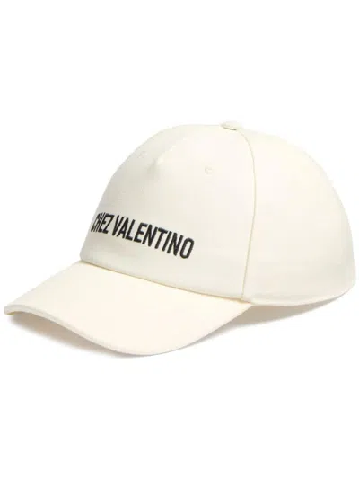 Valentino Garavani White Chez Valentino Baseball Cap