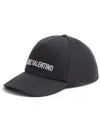 Valentino Cotton Baseball Cap With Embroidery In Black