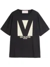 Valentino Cotton Crew Neck T-shirt Drop Shoulder