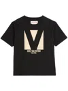 Valentino Crew Neck Short Sleeves T-shirts In Black