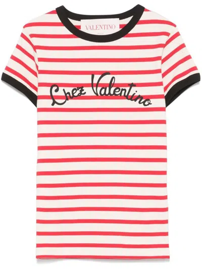 VALENTINO VALENTINO GARAVANI CHEZ VALENTINO GARAVANI STRIPED T-SHIRT