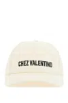 Valentino Garavani Chez  Cotton Baseball Cap Woman Black/ivory 58