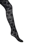 Valentino Floral Tights In Black