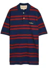 Valentino Striped Polo Shirt Regular Collar