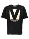 Valentino Crew Neck Short Sleeves T-shirts In Black