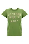 Valentino Graphic Crewneck Top With Front Design In Green