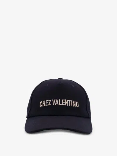 Valentino Garavani "chez Valentino" Trucker Cap In Black