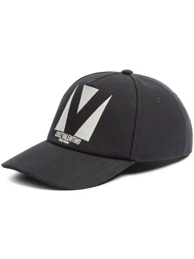 Valentino Garavani "chez Valentino" Trucker Hat In Black