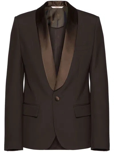 Valentino Garavani Chocolate Wool Blazer