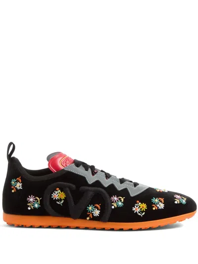 Valentino Garavani Chromathon Multicolour Floral Embroidered Sneakers