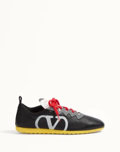VALENTINO GARAVANI VALENTINO GARAVANI CHROMATHON SNEAKER IN PERFORATED NAPPA
