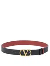 Valentino Reversible Vlogo Signature Belt In Black