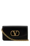 Valentino Small Clutch Gold-tone Hardware In Black