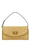 Valentino Garavani Mini Structured Handbag With Signature Detailing In Neutral