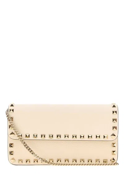 Valentino Garavani Clutch In Beige
