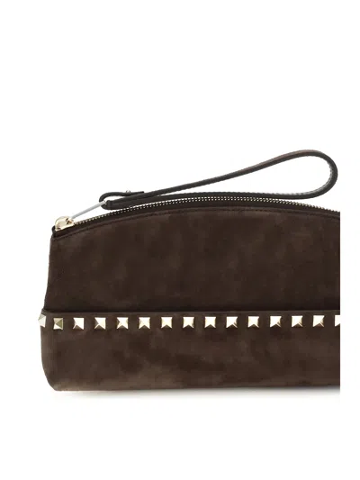 Valentino Garavani Clutch In Brown