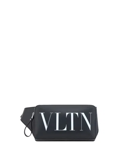 Valentino Garavani Clutches In Nero/bianco