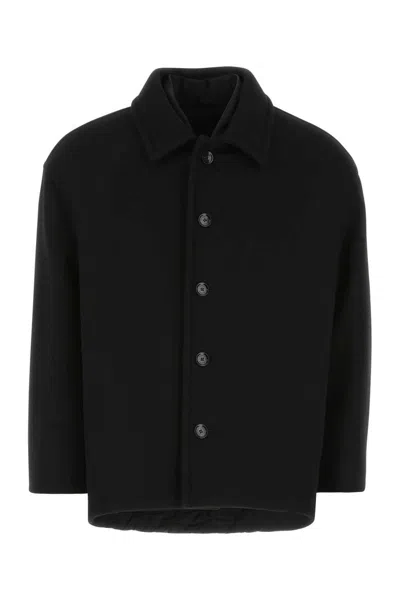 Valentino Elegant Jacket With Long Sleeves And Straight Hemline In Black