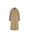 Valentino Long-sleeved Coat In Gold