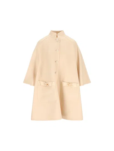 Valentino Garavani Coats In Neutral