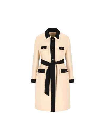Valentino Garavani Coats In Neutral