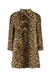 Valentino Long-sleeved Wool Coat In Multicolor
