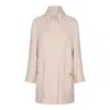 Valentino Garavani Wool Drap Coat Coats And Trench Coats Beige In Neutral