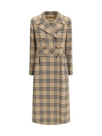 Valentino Garavani Coats In Neutral