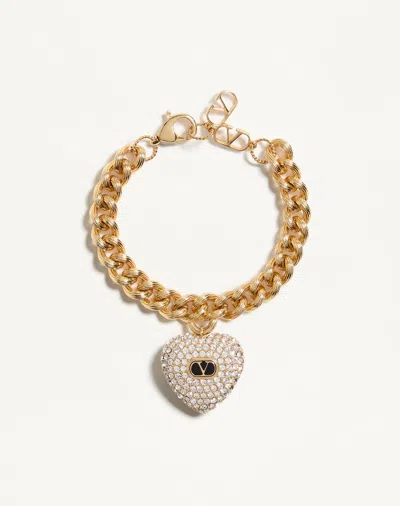 Valentino Garavani "coeur Royal" Bracelet In Gold