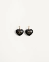 Valentino Enamel Coeur Royal Earrings