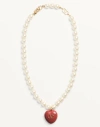 Valentino Garavani Coeur Royal Necklace In Metal Enamel And Beads Woman Multicolour Uni In Multicolour