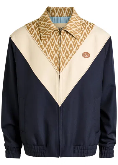 VALENTINO VALENTINO GARAVANI COLOUR-BLOCK TWILL JACKET
